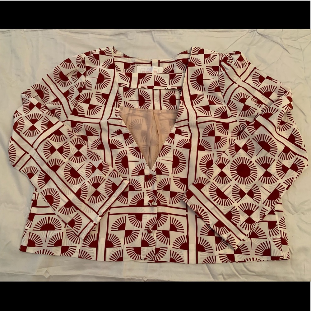 STONE COLD FOX Fan print top